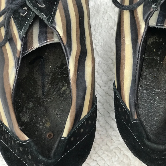 LACOSTE LOAFERS Oxfords Suede Wingtips Lace up 9 - Picture 6 of 8